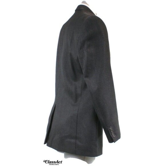 Chaps Sport Coat Men's Gray Checked Two Button Blazer Suit Jacket 42L - Picture 4 of 7